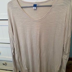 Womens large Old Navy luxe tunic beige